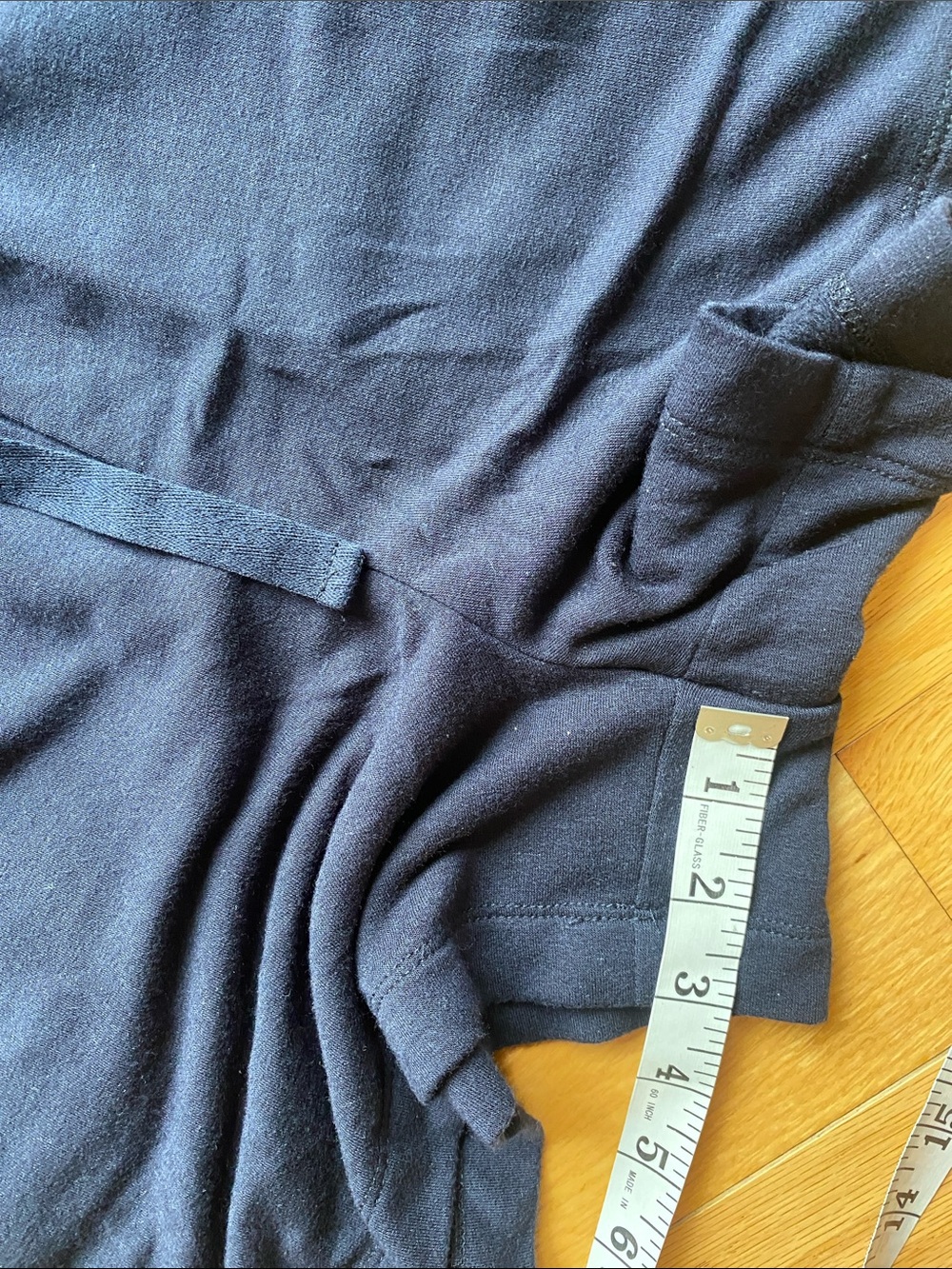 Lou & Grey Navy Short-Sleeve Drawstring Romper SUPER SOFT M - Picture 7 of 8